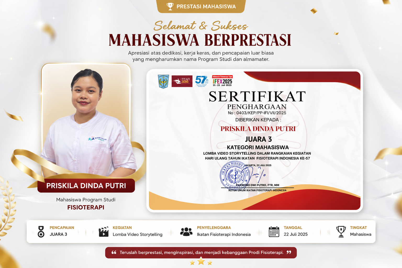 Congratulation Juara 3